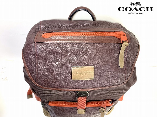 1円 スタート！ コーチ メンズ COACH マンハッタン バックパック リュック_画像5