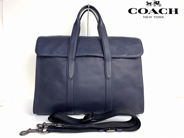 美品★送料無料★ コーチ メンズ COACH メトロポリタン レザー 2way ビジネスバッグ ショルダーバッグ ブリーフ トートバッグ