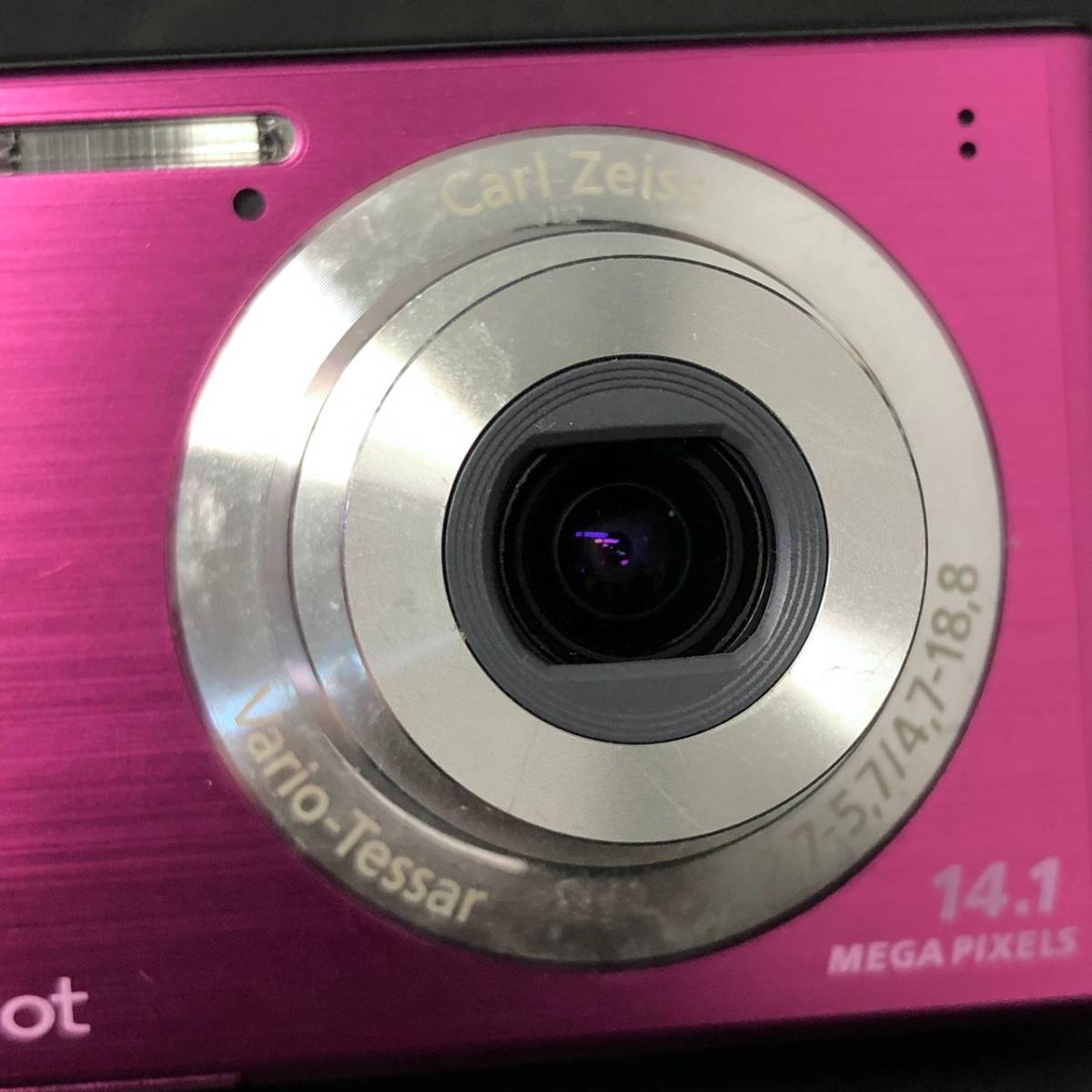 BAm134I 60 SONY DSC-W550 Cyber-shot サイバーショット デジタルカメラ ピンク SDカード8GB 説明書付き 充電器 ケース_画像8