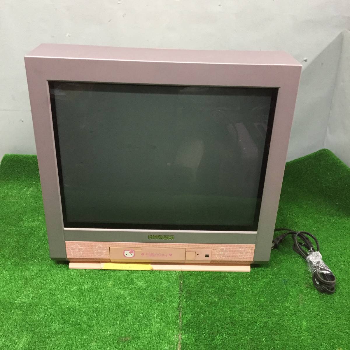 □ 【ジャンク】 日立 HITACHI カラーテレビ キティちゃん 21CH-KT1 1999年製 ブラウン管テレビ 昭和レトロ 21-102_画像1