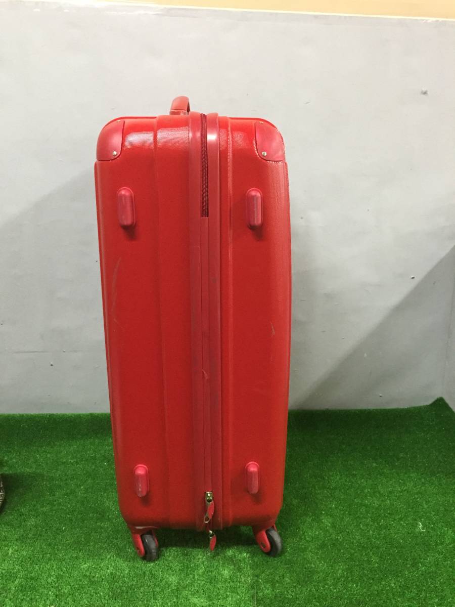 トラベルハウス キャリーケース スーツケース レッド Lサイズ 大容量 軽量 7-28_画像6
