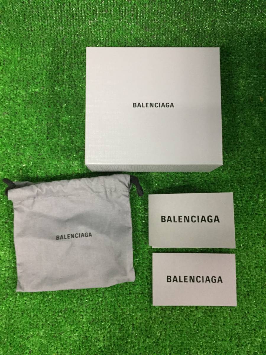 BALENCIAGA バレンシアガ 3つ折り財布 小型ウォレット グレー レディースウォレット 箱入り 28-24_画像9