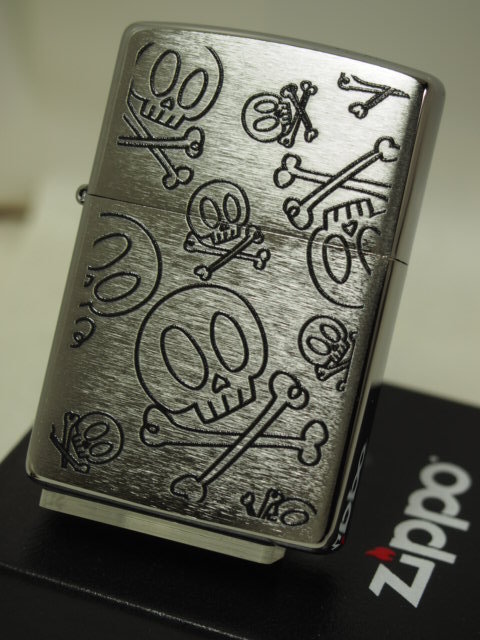 2019 Zippo SKULL スカル モノグラム 200-411689 ジッポライター新品 USA加工_画像1