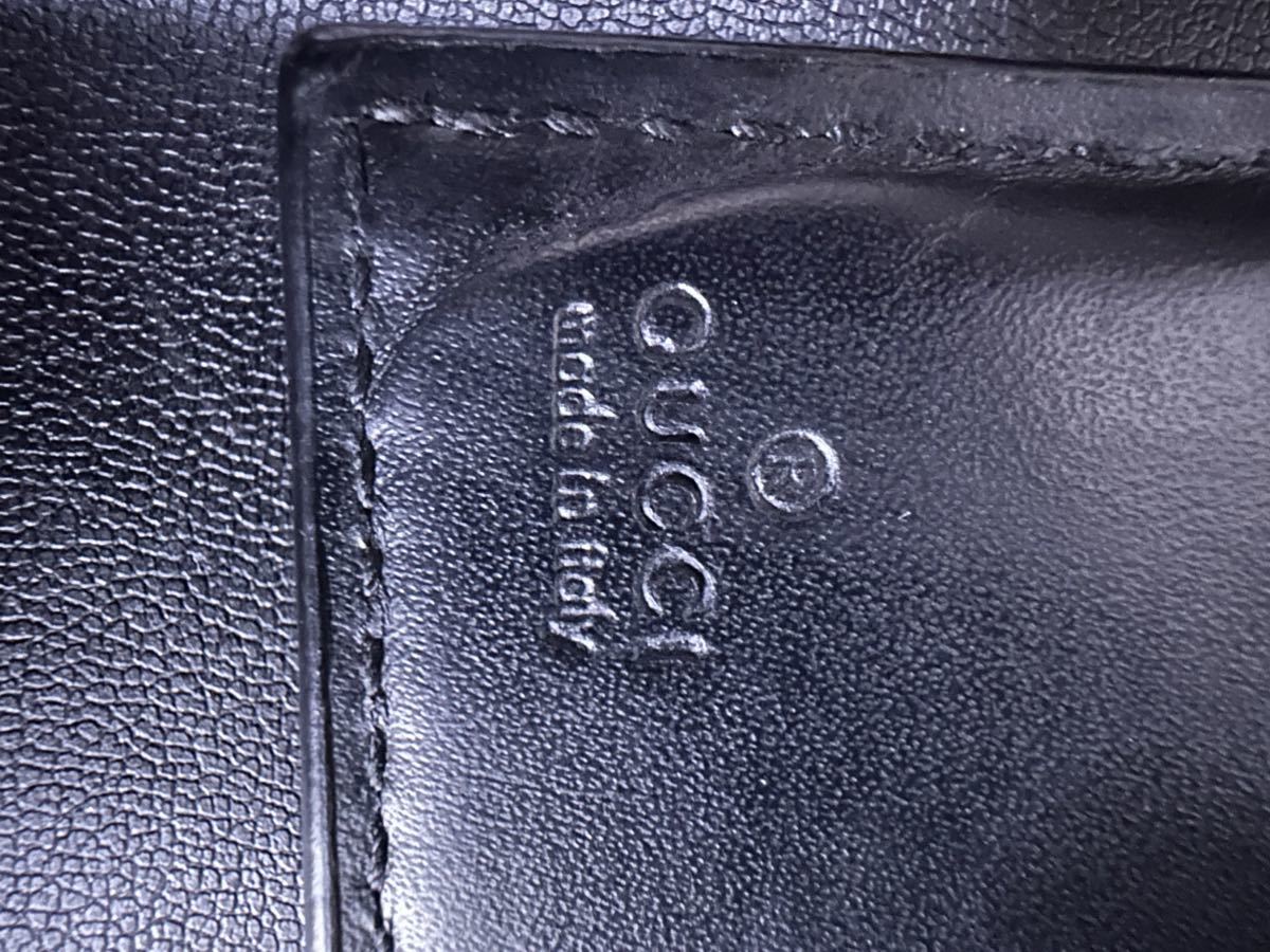 【美品】GUCCI グッチ 二つ折り財布 サイフ ウォレット GGスプリーム PVC レザー キングスネーク ヘビ ミケーレ期 メンズ レディースの画像10