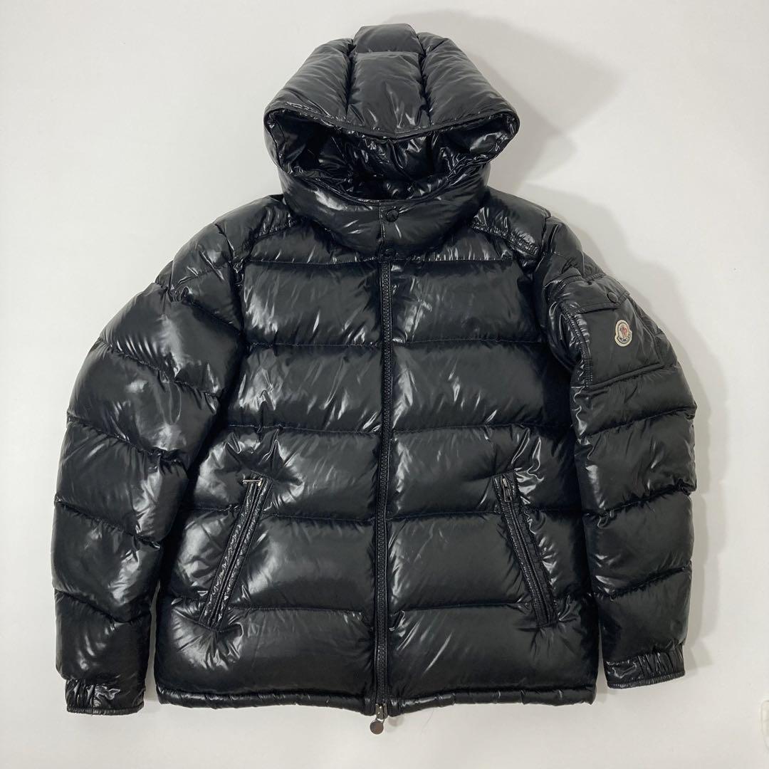 即決☆送料無料☆【希少サイズ4】美品 MONCLER モンクレール MAYA 国内正規品 ブラック ダウンジャケット ボリューム 高級感 光沢