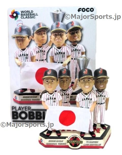 【MS】大谷翔平+侍ジャパン 2023年WBC優勝 祝勝 ボブルヘッド人形 ダルビッシュ 吉田 ヌートバー 96個限定版 バブルヘッド 首振り人形_画像1