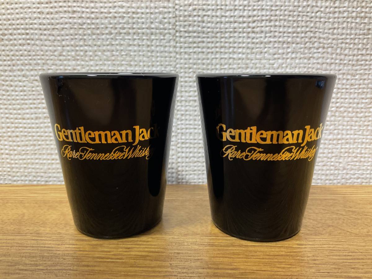 ジェントルマン ジャックGentlemen Jack ジャック ダニエル Jack Daniel’s ショットグラス x 2脚 酒器 グラス_画像1