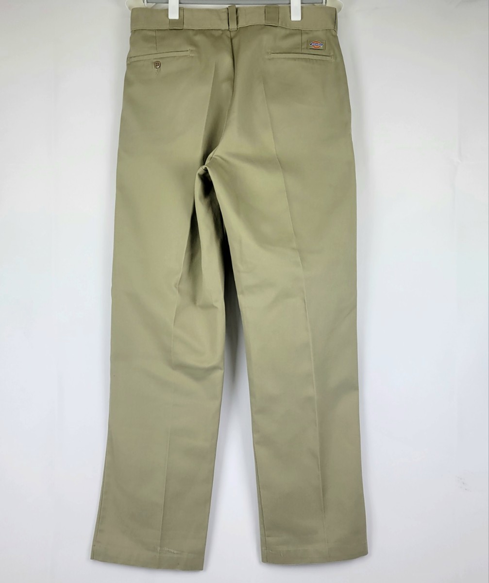 良好 90s USA製 DICKIES 874 w36 90年代 アメリカ製 ディッキーズ ワークパンツ チノパンツ w707789 874KH アメリカ古着 ビンテージ_画像2