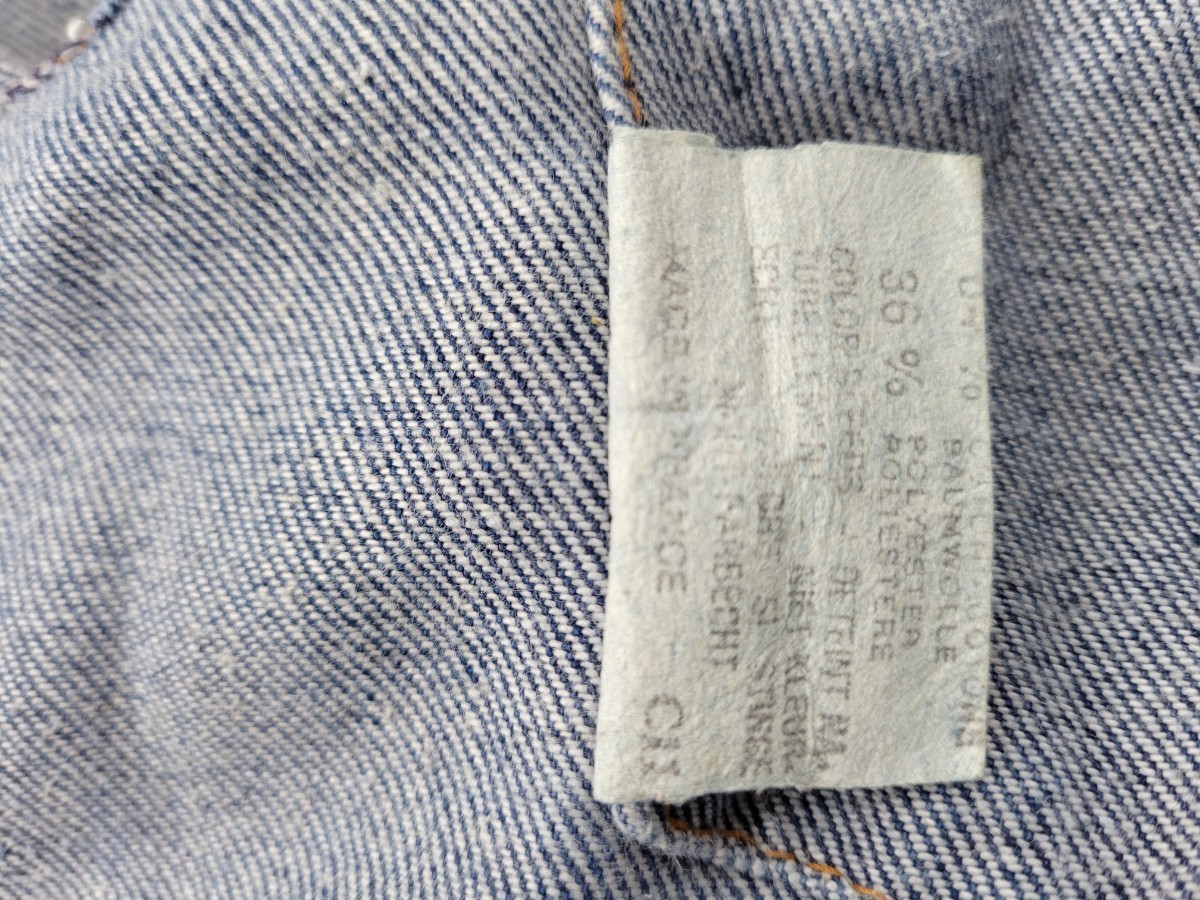 良好 70s FRANCE製 levi's 70500-0917 3rd 4th型 デニムジャケット 36 S 程度 79年 70年代 フランス製 ビンテージジーンズ リーバイス_画像9