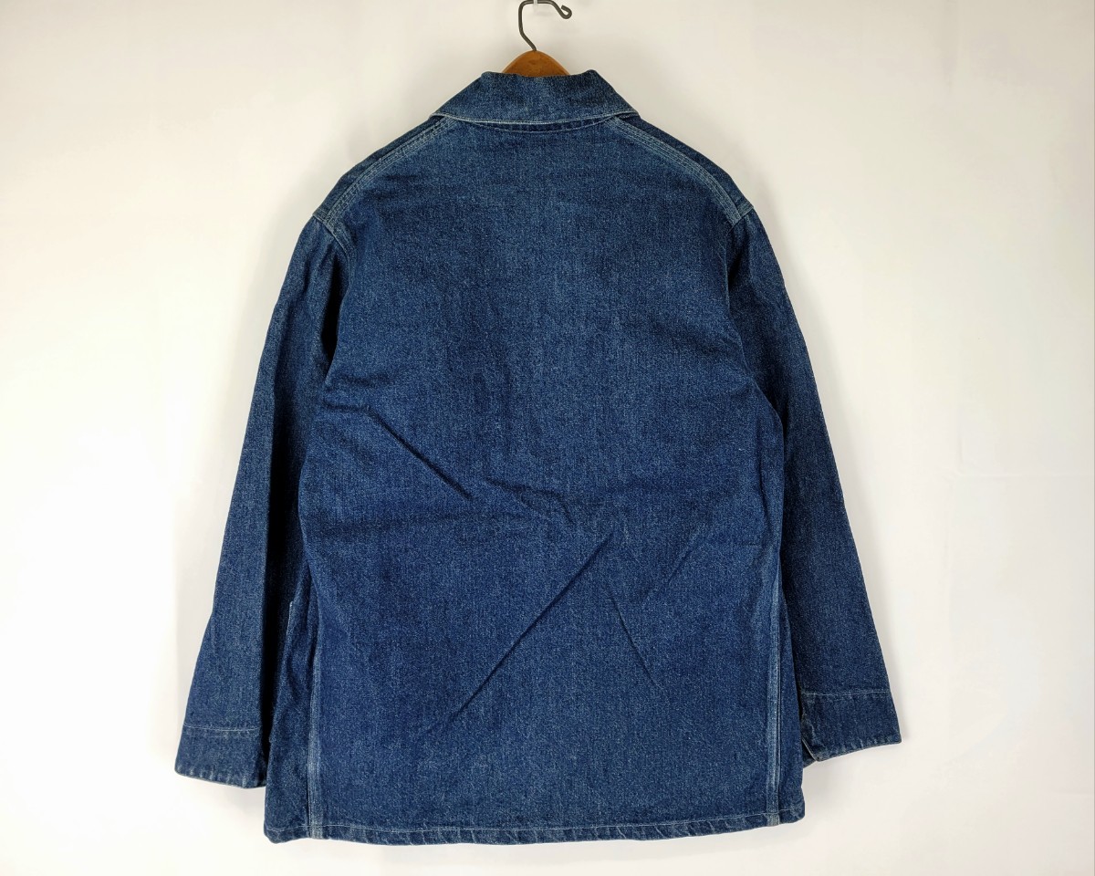 美品 90s USA製 Oshkosh Bgosh デニムカバーオール XL 程度 90年代 オシュコシュ デニムジャケット ビンテージ ワークジャケットの画像2