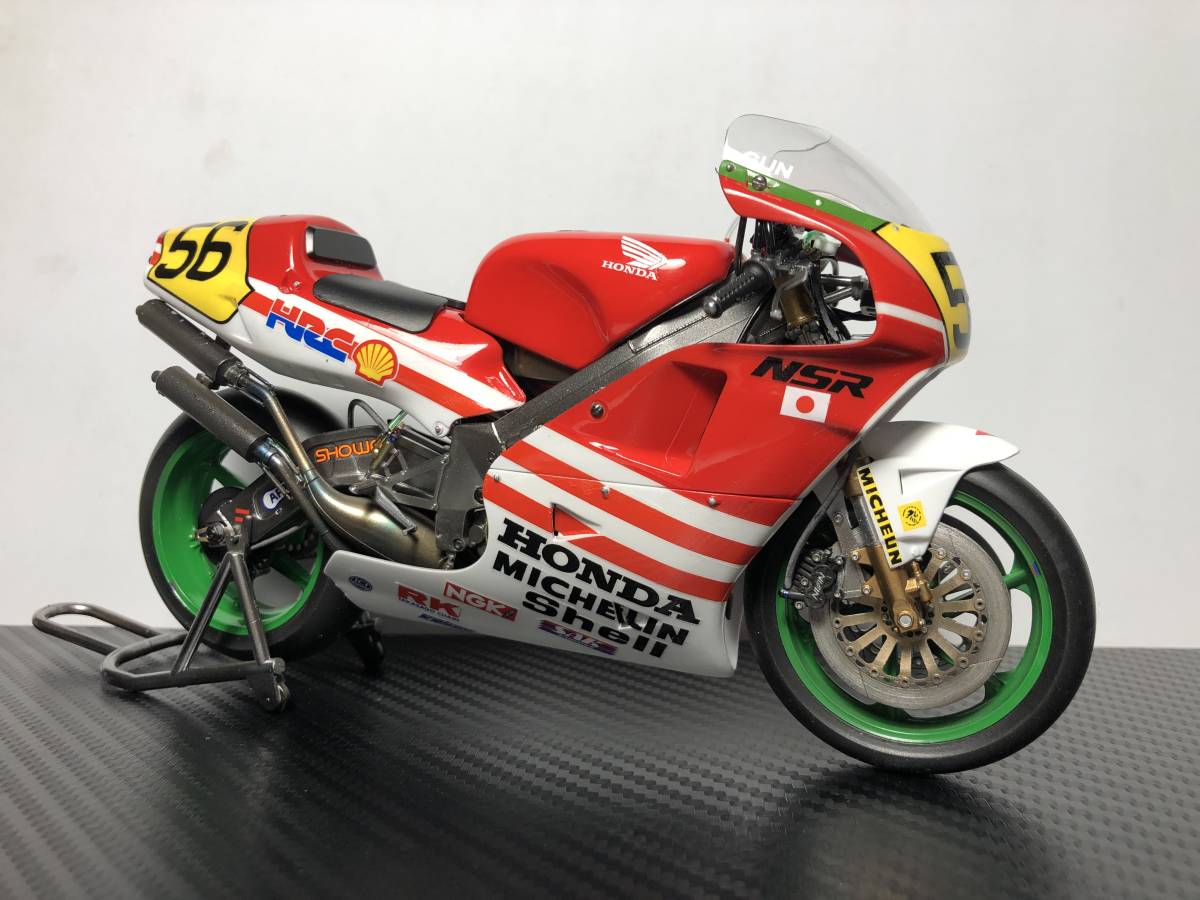 ハセガワ 1/12 '89 HONDA NSR500 ”巨摩郡” 「バリバリ伝説」塗装完成品_画像1