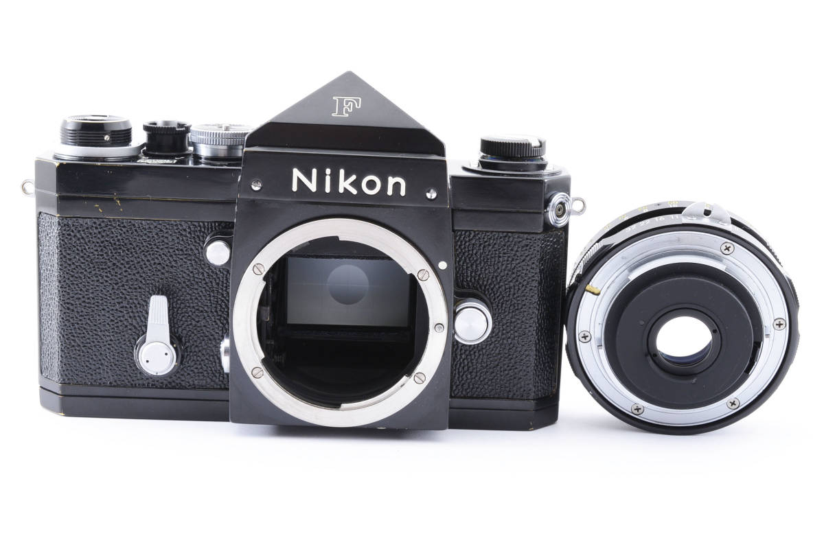 ニコン F ブラック アイレベル Fマウント 659万台 Nikon F Eyelevel GN Auto Nikkor 45/2.8付属 【動作確認済み】 #5134_画像10