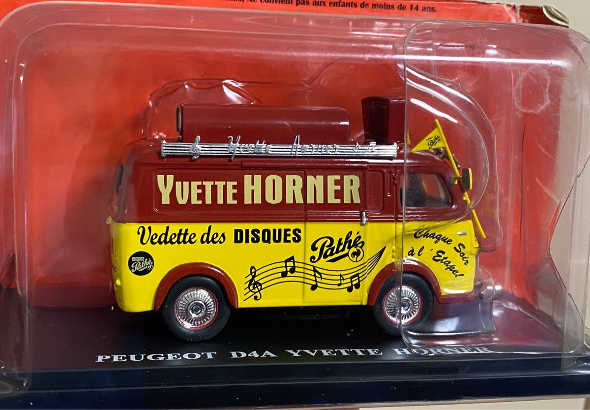 【ツールドフランス車】プジョー PEUGEOT D4A YVETTE HORNER 1/43 (壊れ物)