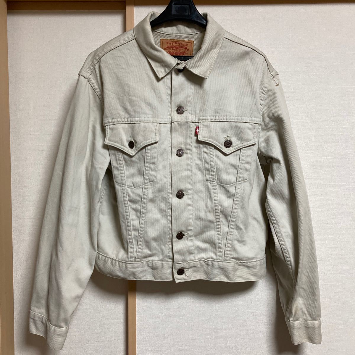 【希少】LEVI’S リーバイス 941B ピケ ジャケット Sサイズ バレンシア工場 ボタン裏555 BIG E 70505 LVC 米国製