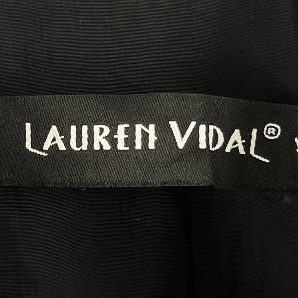 S LAUREN VIDAL アウター コート ダークグレー 裏地なし 薄手 ダブルジップファスナー リユース ultralou ou0474_画像3