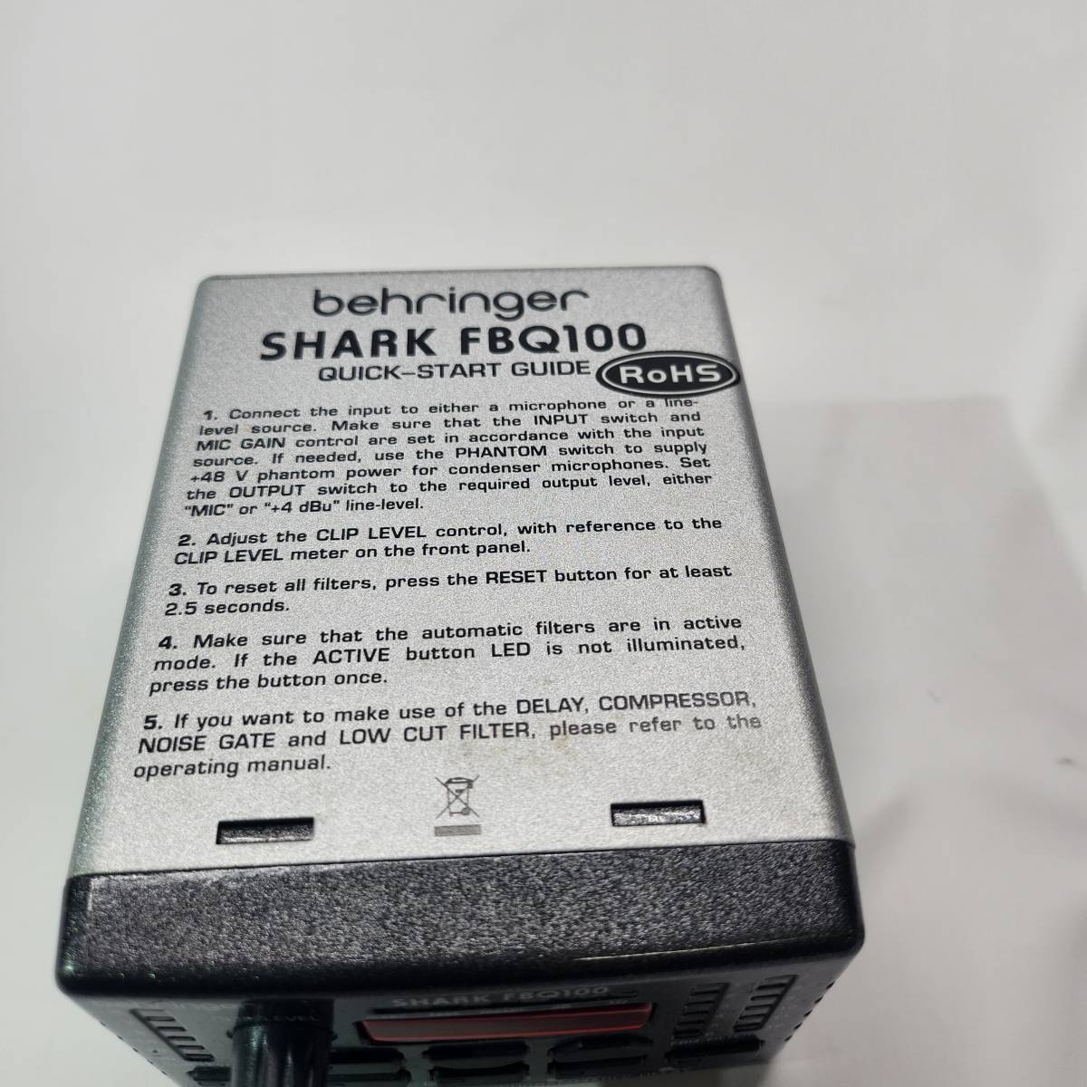 SHARK FBQ100 behringer ベリンガー 現状品 動作未確認 長期保管品_画像3