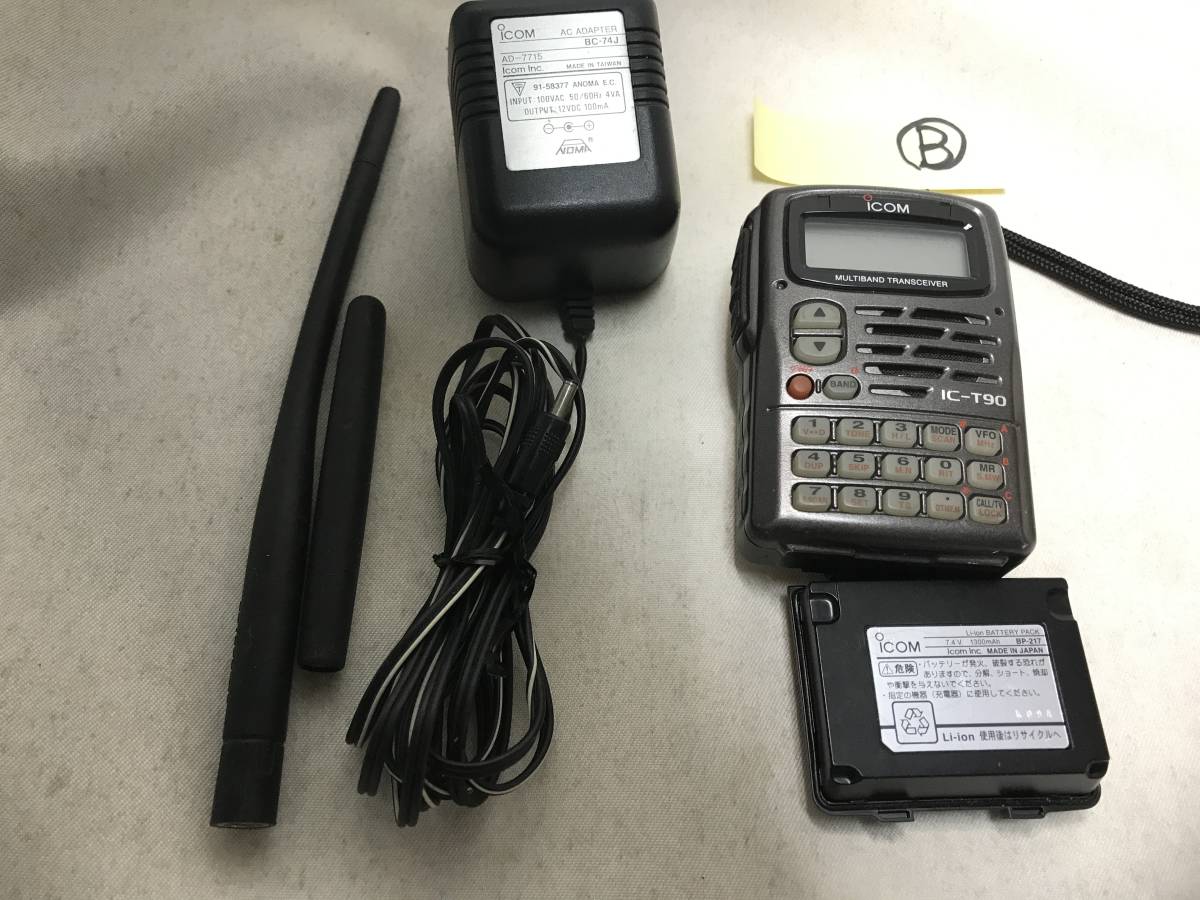 ICOM Icom IC-T90 5W приемопередатчик портативный машина радиолюбительская связь рация б/у товар зарядное устройство действующий товар B комплект 