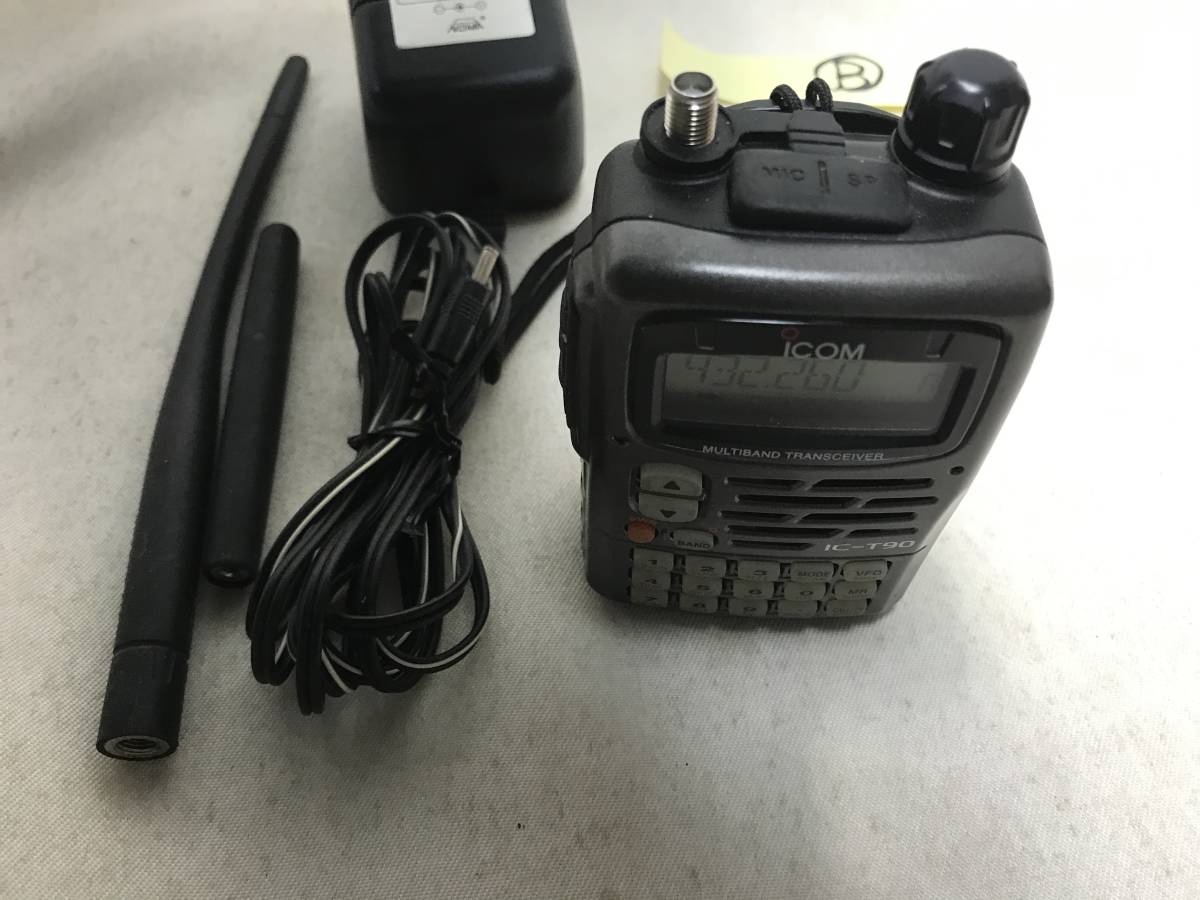 ICOM Icom IC-T90 5W приемопередатчик портативный машина радиолюбительская связь рация б/у товар зарядное устройство действующий товар B комплект 