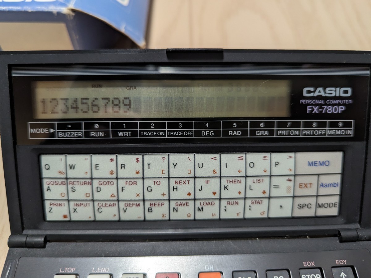 カシオ CASIO ポケットコンピュータ 電卓 ポケコン　FX-780P 簡易動作確認済み_画像2