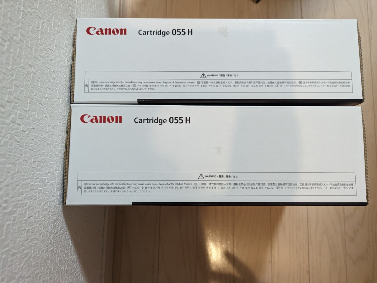新品　未開封　Canon キャノン トナーカートリッジ　CRG-055H ４色セット　ブラック　シアン　マゼンタ　イエロー　製造日2023年_画像3