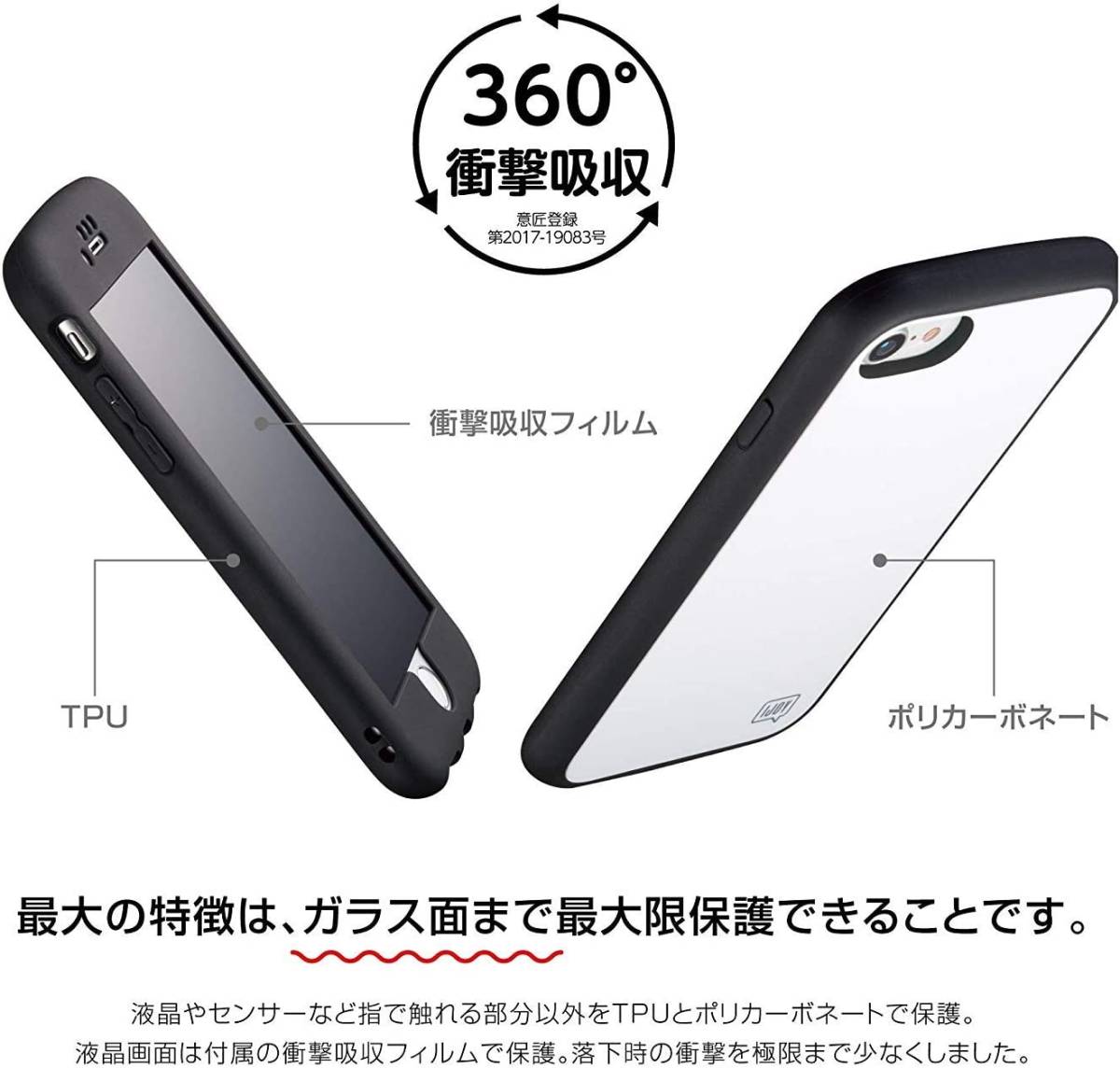 iDress NEWT IJOY 360° 衝撃吸収 保護フィルム付 iPhoneXR対応 ブルー i32BiJ04_画像5