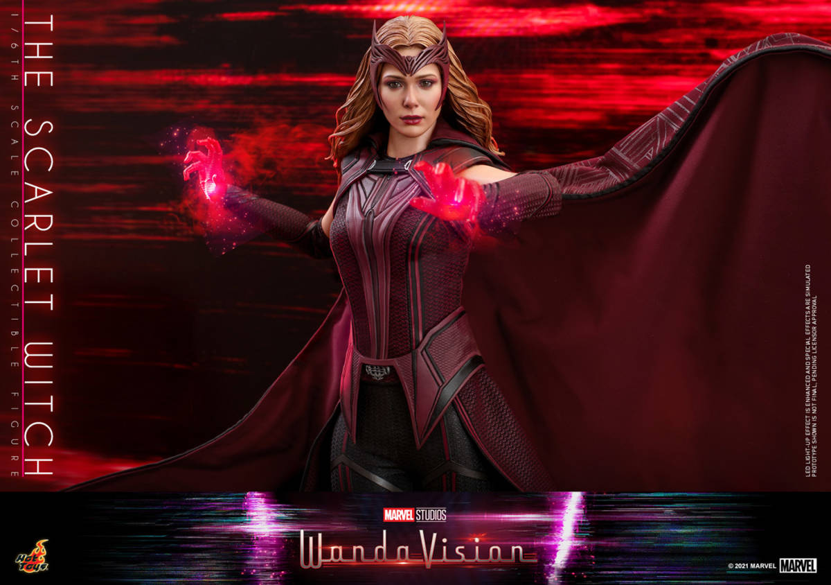 ホットトイズ 1/6 ワンダ ヴィジョン スカーレット・ウィッチ 未開封新品 TMS036 Wanda Vision Scarlet Witch HOTTOYS アベンジャーズ_画像4