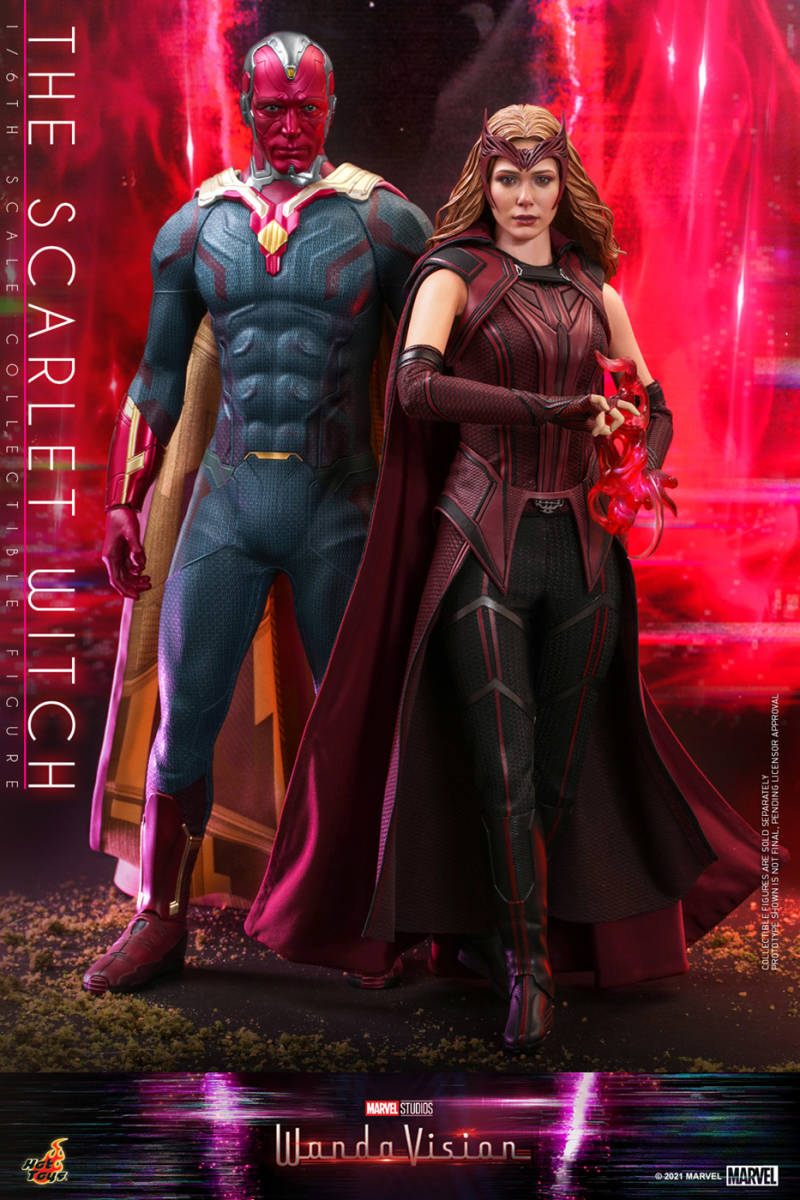 ホットトイズ 1/6 ワンダ ヴィジョン スカーレット・ウィッチ 未開封新品 TMS036 Wanda Vision Scarlet Witch HOTTOYS アベンジャーズ_画像6