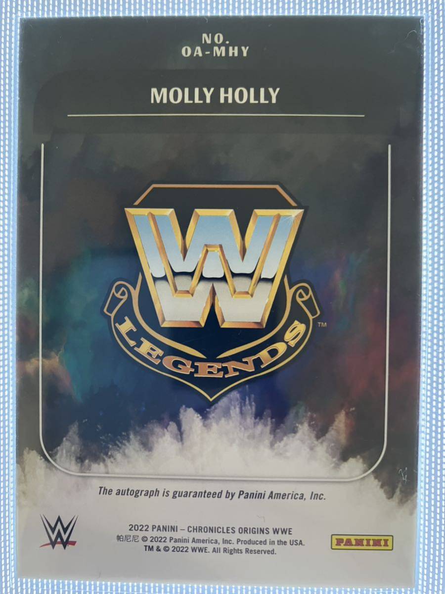 WWE 2022 PANINI chronicle MOLLY HOLLY モーリーホーリー　直筆サインカード　WWEカード topps WWE 新日本プロレス　プロレスカード_画像2