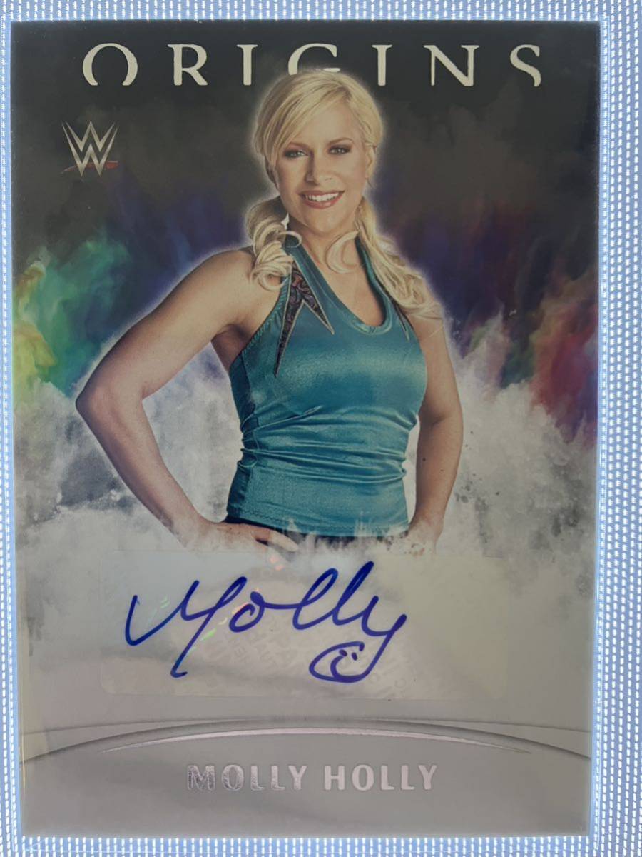 WWE 2022 PANINI chronicle MOLLY HOLLY モーリーホーリー　直筆サインカード　WWEカード topps WWE 新日本プロレス　プロレスカード_画像1