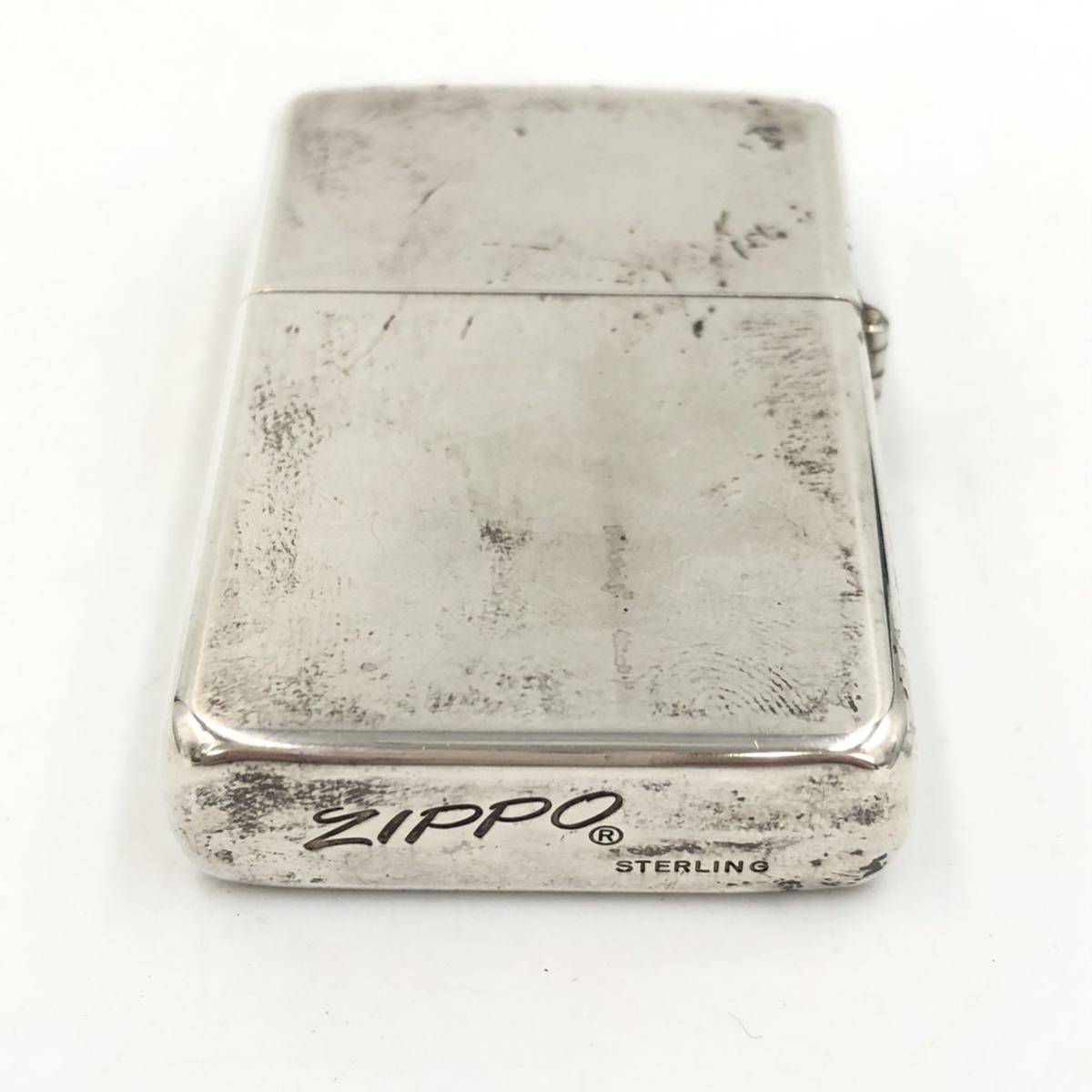 1.18TM-E1092★ZIPPO STERLING SILVER★ジッポー ジッポ スターリング シルバー シンプル 無地 タバコ コレクター ヴィンテージ DE0/DH0_画像3