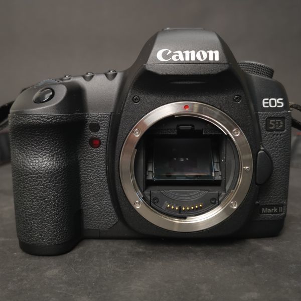 【 Canon EOS 5D Mark II 箱付 】キャノン 35mm フルサイズ デジタル 一眼レフ カメラ ボディ マーク 説明書 付属品 中古_画像2