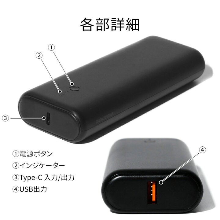 新品未使用品 超高速充電18W 20000mAh モバイルバッテリー  軽量 PD 急速充電