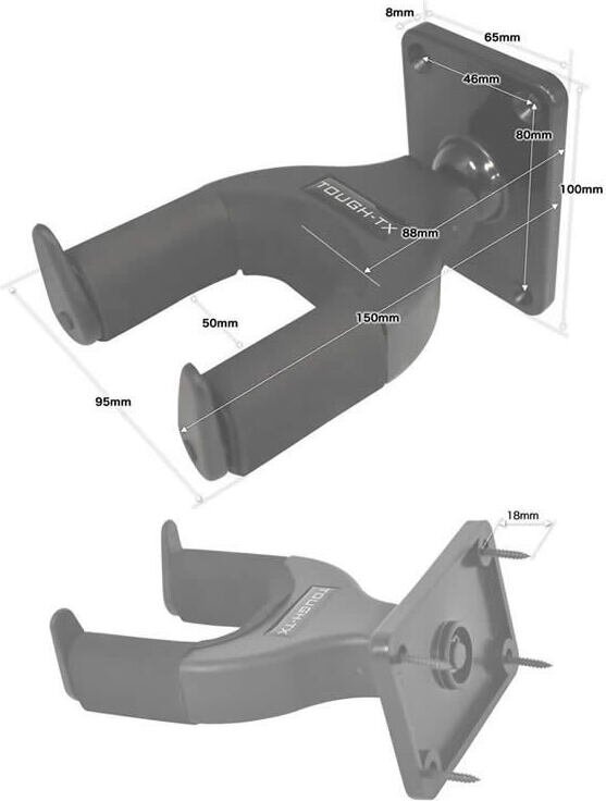  быстрое решение * новый товар * бесплатная доставка TOUGH-TX TX-GH01 Short настенный гитара вешалка гитара подставка 