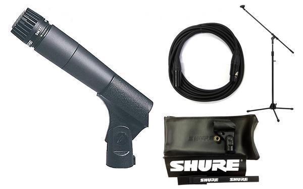 即決◆新品◆送料無料SHURE SM57LCE/SM57-LCE/ブームマイクスタンド+CANAREケーブル付8点セット_画像1