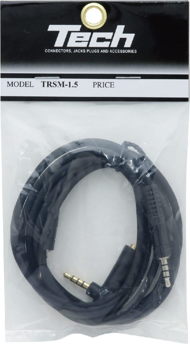  prompt decision * new goods * free shipping KIKUTANI TECH TRSM-1.5 4 ultimate TRRS plug correspondence smartphone & interface for cable [1.5M TRRS male -TRRS male ]/ mail service 