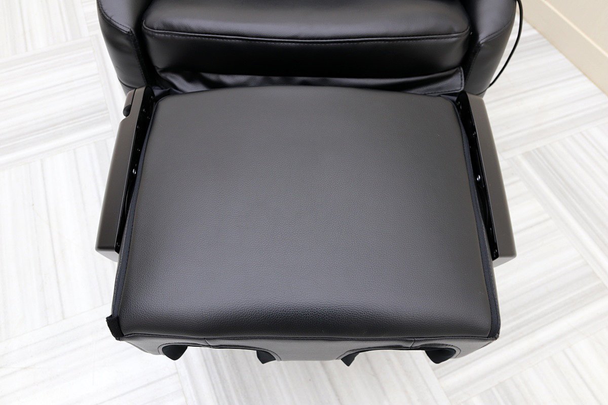  очень красивый товар!21 год производства Fuji медицинская помощь контейнер FUJIIRYOKI массажное кресло -SKS-55 черный чёрный foot массаж место хранения возможно 