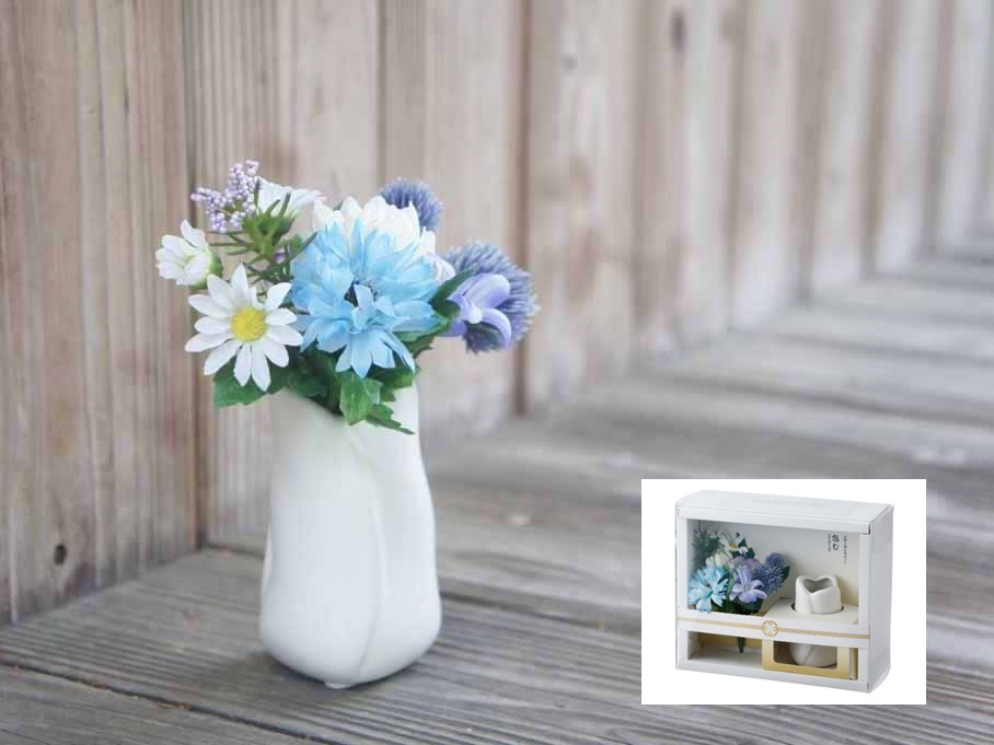 [..] синий фиолетовый белый домашний алтарь для Mini pot . цветок симпатичный ... искусственный цветок . починка не необходимо .. передний подарок 