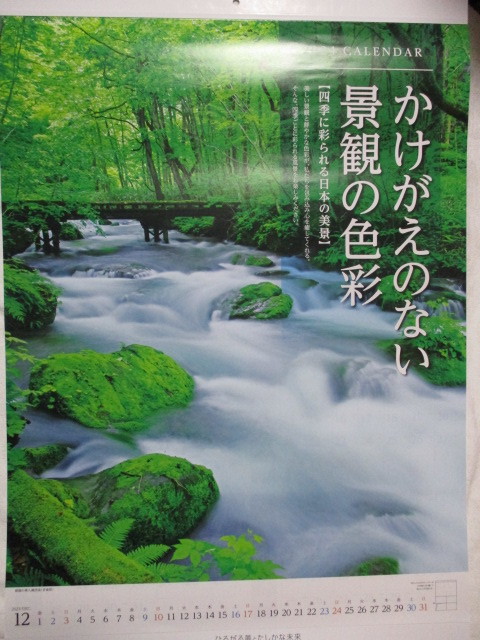 2024年 令和6年 壁掛け カレンダー かけがいのない風景の色彩 四季に彩られる日本の美景 書き込み 可能 六曜入り 企業名入りの画像3