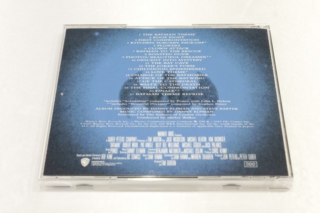 G25【即決・送料無料】バットマン・スコア/ダニー・エルフマン BATMAN’ ORIGINAL MOTION PICTURE SCORE DANNY ELFMAN サウンドトラック CD_画像3