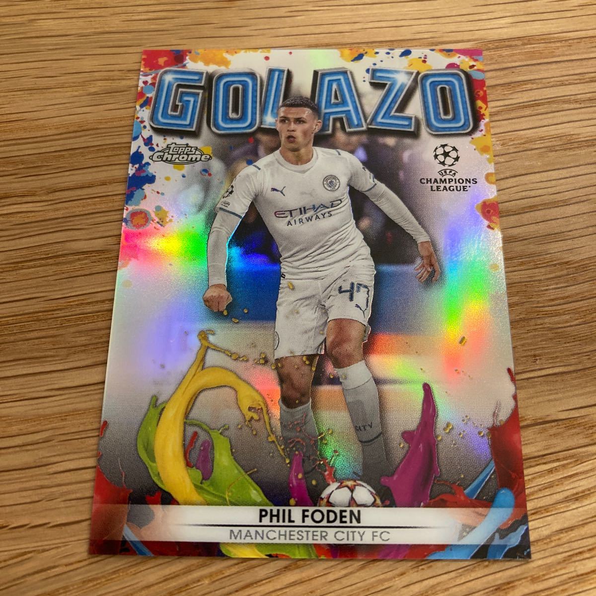 2021 Topps Chrome UEFA Champions League PHIL FODENの画像1