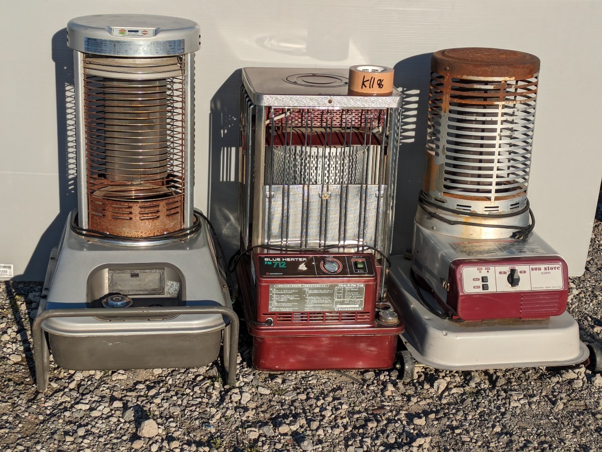 sun stove SSR1 SSN5 DAINICHI FM-712 石油ストーブ 合計3個まとめセット 引き取りのみ