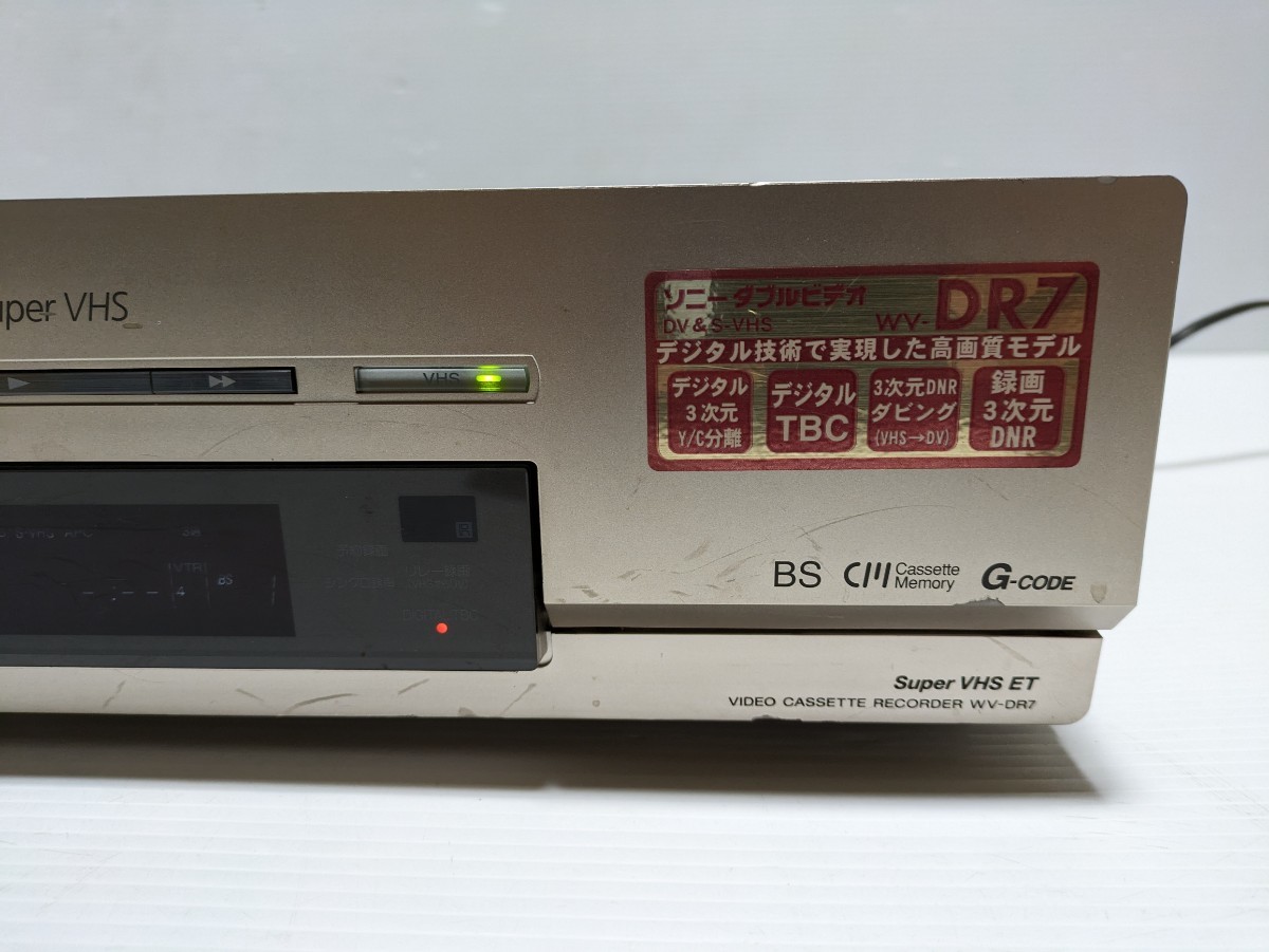 ソニー SONY WV-DR7 DV miniDV/VHS コンビネーションデッキ ジャンク品 日本製品の画像3