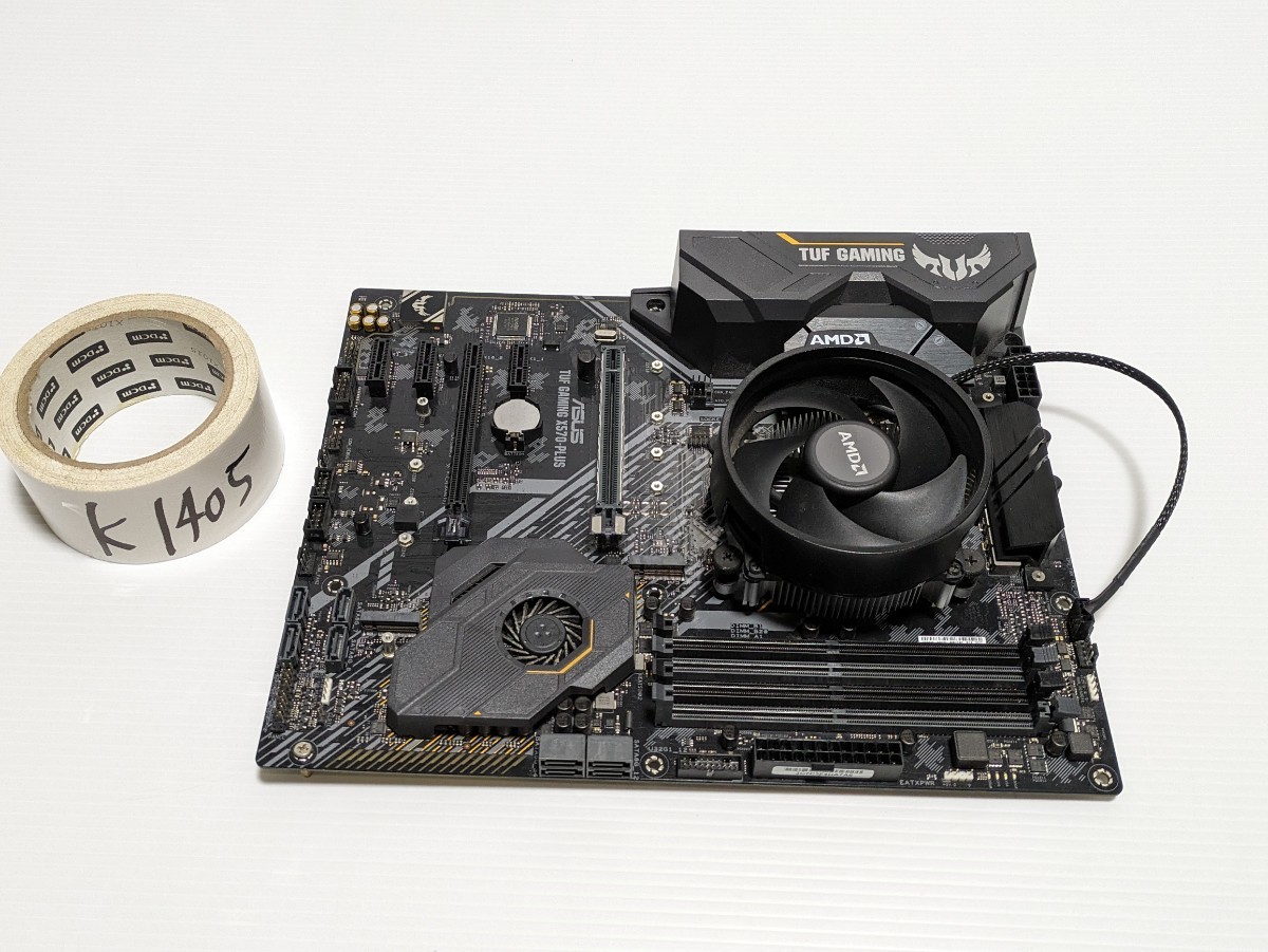ASUS TUF GAMING X570-PLUS AMD X570 搭載 AMD　ファン付き 対応 マザーボード _画像1