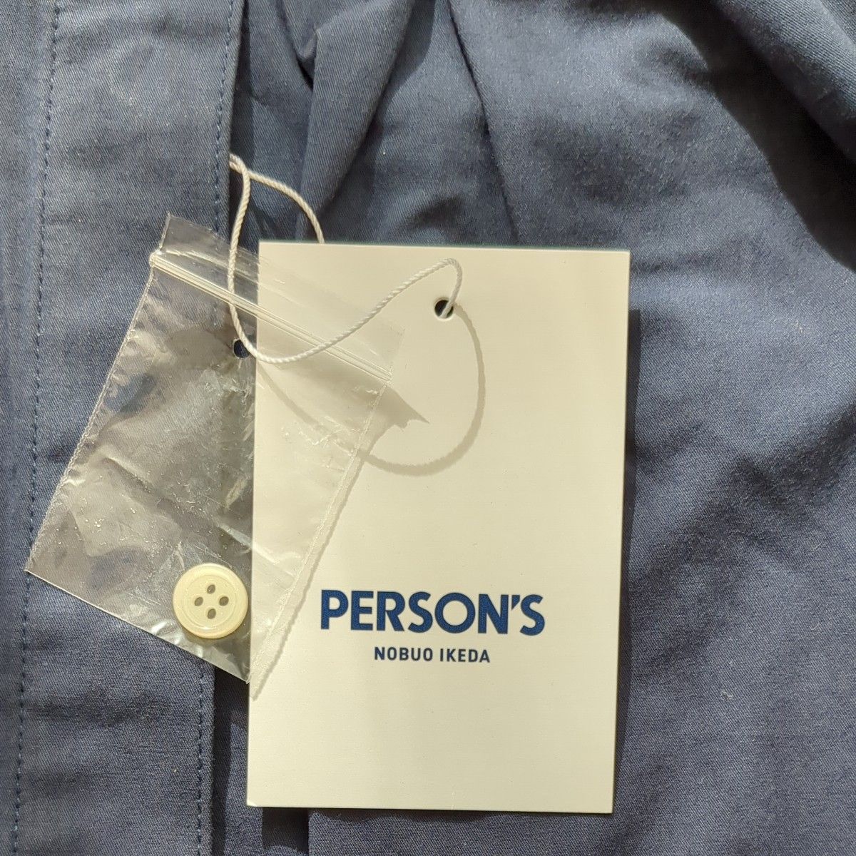 新品未使用 PERSON'S 2WAYブラウス ネイビー Mサイズ リバーシブル パーソンズ ショート丈 パフスリーブ  お値下げ