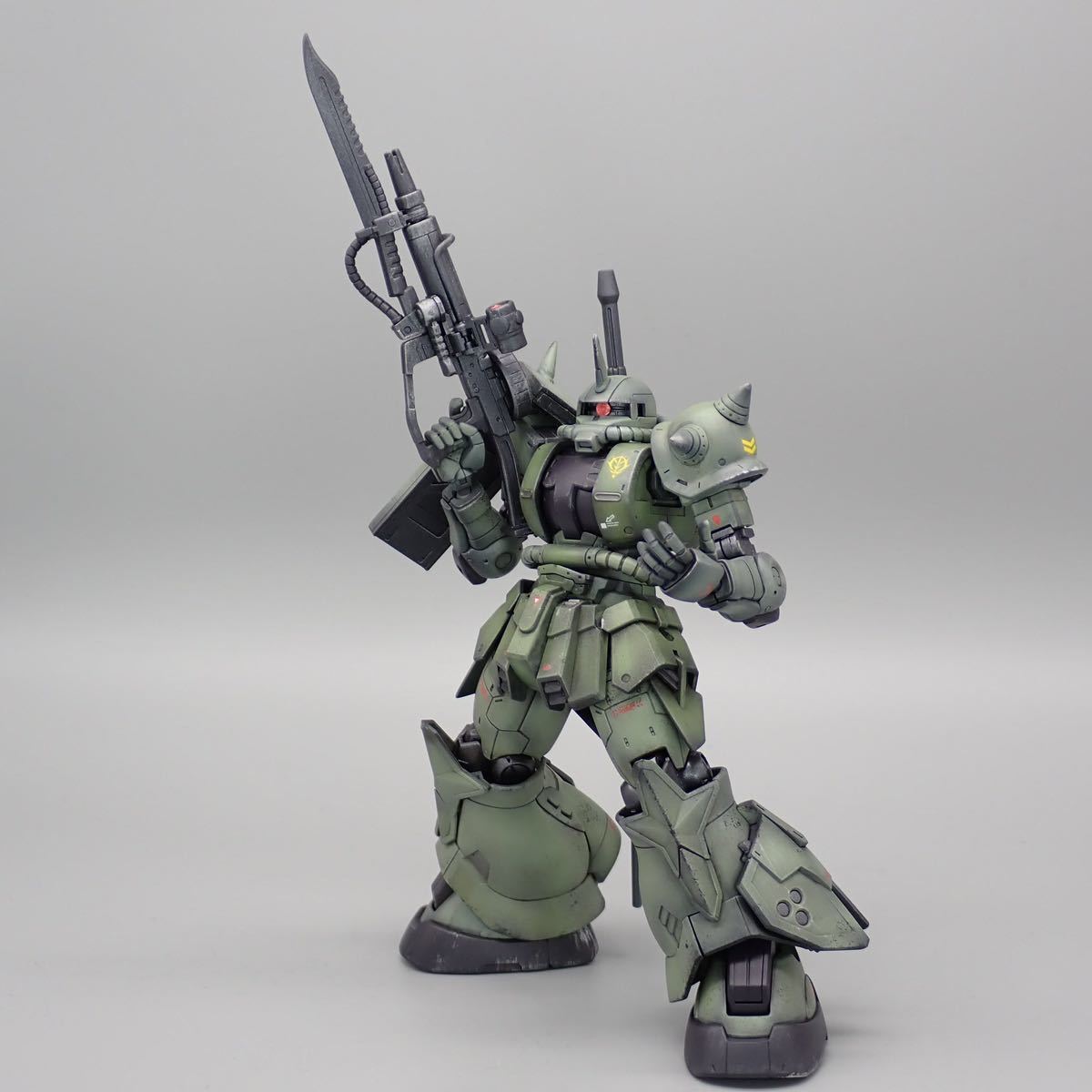 ガンプラ HG 高機動型ザク地上用 (指揮官機)塗装済完成品 ガンプラ HG 高機動型ザク地上用 (指揮官機)塗装済完成品