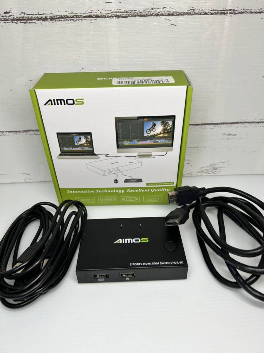 AIMOS AM-KM2012ポート4K30Hz HDKVMスイッチボックスビデオディスプレイUSBスイッチャースプリッターfor2 PCPS4_画像4