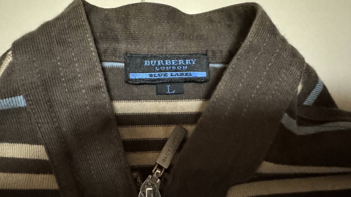 バーバリーブルーレーベル Burberry Blue Label 三陽商会ブルゾン サイズL 長袖/フリース/秋/冬 ジャケット現状品_画像3