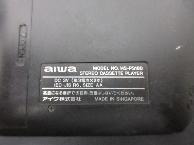 aiwa Aiwa cassette player HS-PS180 cassette recorder operation not yet verification used [ junk ]#33403