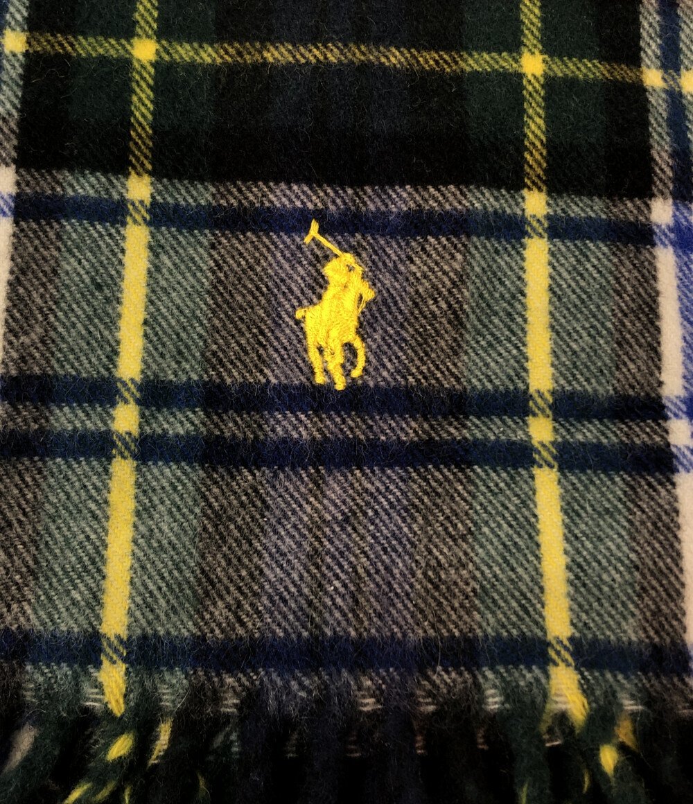 美品 ラルフローレン マフラー チェック柄 レディース RALPH LAUREN [0502]_画像6