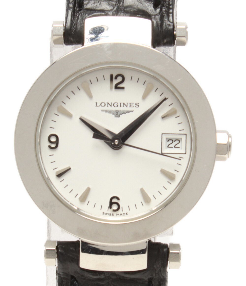  есть перевод Longines наручные часы L5 175 4 кварц белый женский LONGINES [0502]